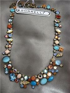 Sorrelli Blue Sunrise Swarovski Crystal Necklace