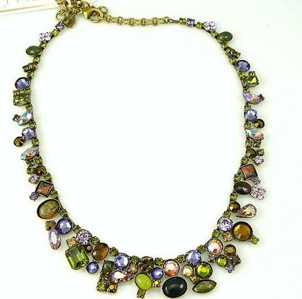 Sorrelli Army Girl Swarovski Crystal Necklace