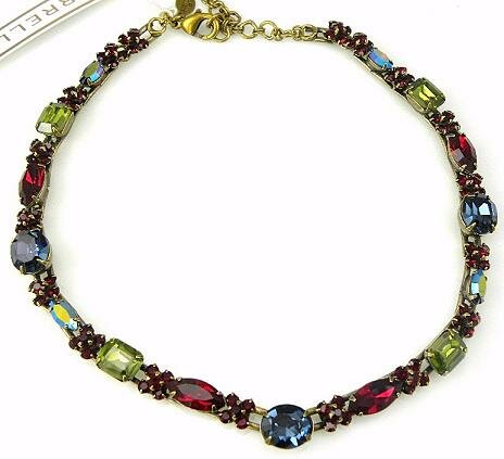 Sorrelli Multi Red Swarovski Crystal Necklace