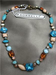 Sorrelli Blue Sunrise Swarovski Crystal Necklace