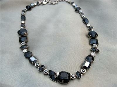 Sorrelli Black Velvet Swarovski Crystal Necklace