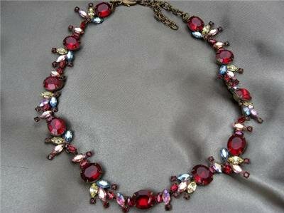 Sorrelli Burgundy Delight Swarovski Crystal Necklace