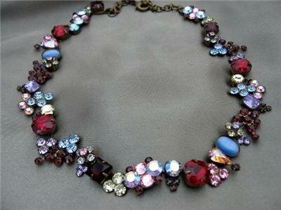 Sorrelli Burgundy Delight Swarovski Crystal Necklace