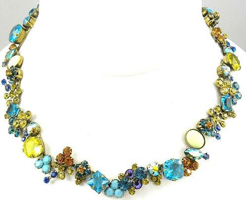 SORRELLI MORNING GLORY SWAROVSKI CRYSTAL NECKLACE