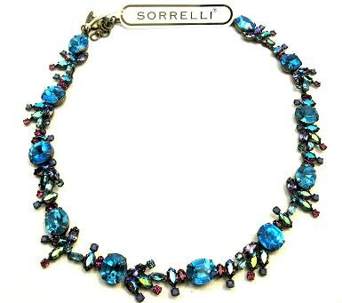 Sorrelli Blueberry Swarovski Crystal Necklace