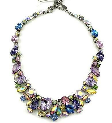 Sorrelli Pastel Multi Swarovski Crystal Necklace