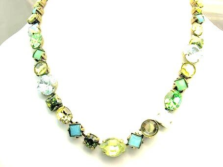 Sorrelli Mint Julep Swarovski Crystal Necklace