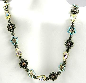 Sorrelli Water Lily Swarovski Crystal Necklace