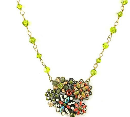 SORRELLI ROSEWOOD SWAROVSKI CRYSTAL PENDANT