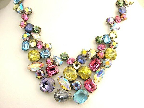 Sorrelli Pastel Multi Swarovski Crystal Necklace