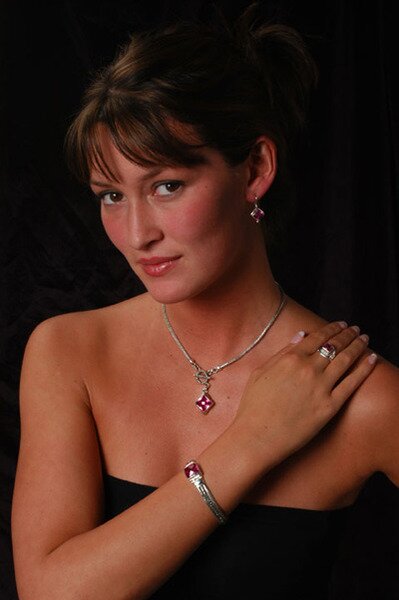 Sarda Rose Corundum Necklace