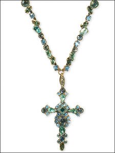 **SPECIAL ORDER((Sorrelli Aqua Bubbles Swarovski Crystal Cross