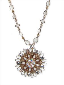 **SPECIAL ORDER**Sorrelli Crystal Ice Crystal Necklace with Vintage Style Pendant
