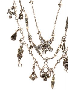 Sorrelli Debonair Swarovski Crystal Charm Layered Necklace