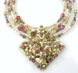 Michal Golan Pearl Blossom Pendant