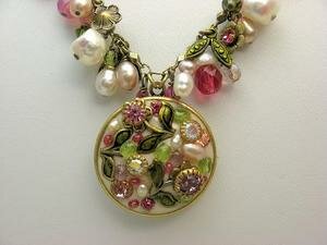 Michal Golan Pearl Blossom Pendant