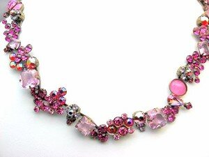 Sorrelli Strawberry Daiquiri Swarovski Crystal Necklace