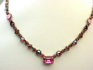 Sorrelli Strawberry Daiquiri Swarovski Crystal Necklace