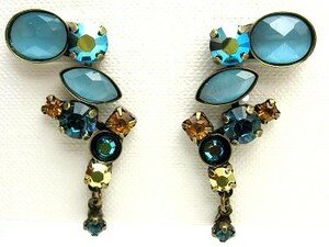 Sorrelli Lagoon Swarovski Crystal Earrings
