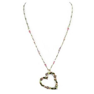 Michal Golan Pearl Blossom Heart Pendant