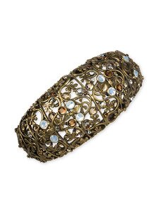 Sorrelli Toasted Almond Swarovski Crystal Cuff