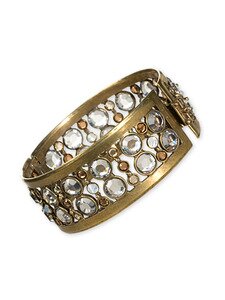 Sorrelli Toasted Almond Swarovski Crystal Cuff