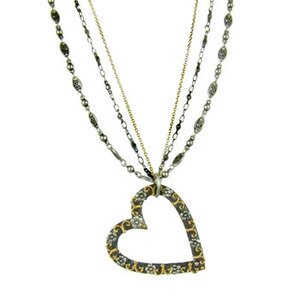 Michal Golan Silverado Heart Pendant