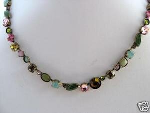Sorrelli Seafoam Pink Swarovski Crystal Necklace