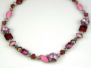 SORRELLI STRAWBERRY DAIQUIRI SWAROVSKI CRYSTAL NECKLACE