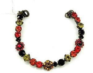 Sorrelli Red Poppy Swarovski Crystal Bracelet