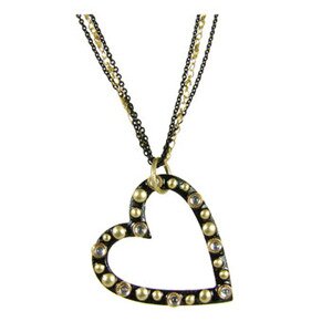Michal Golan Starry Night Heart Necklace