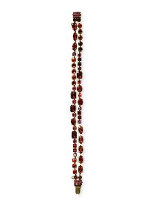 SORRELLI CRANBERRY SWAROVSKI CRYSTAL BRACELET
