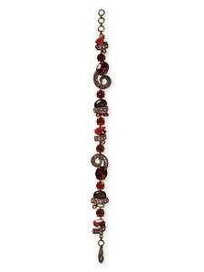 SORRELLI CRANBERRY SWAROVSKI CRYSTAL BRACELET
