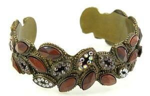 Sorrelli Raisin Glaze Swarovski Crystal Cuff