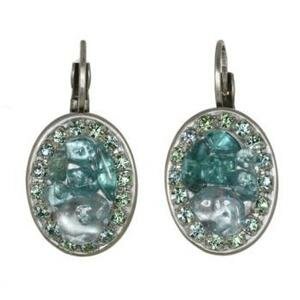 Michal Golan Aqua Marine Crystal Earrings