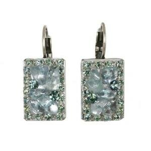 Michal Golan Aqua Marine Crystal Earrings
