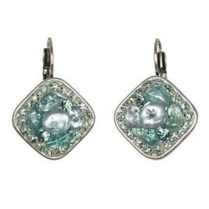 Michal Golan Aqua Marine Crystal Earrings