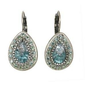 Michal Golan Aqua Marine Crystal Earrings