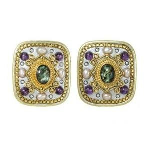 MICHAL GOLAN VINTAGE VIOLET EARRINGS