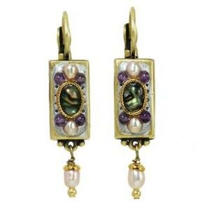 MICHAL GOLAN VINTAGE VIOLET EARRINGS
