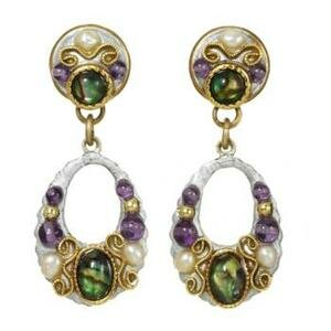MICHAL GOLAN VINTAGE VIOLET EARRINGS