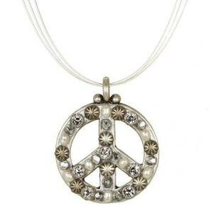 MICHAL GOLAN PEACE SIGN PENDANT