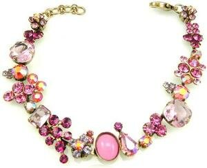 Sorrelli Strawberry Daiquiri Swarovski Crystal Bracelet