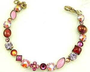 Sorrelli Strawberry Daiquiri Swarovski Crystal Bracelet