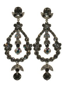 Sorrelli Silver Moon Swarovski Crystal Earrings