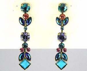 **SPECIAL ORDER**Sorrelli Captain N Teal Crystal Earrings