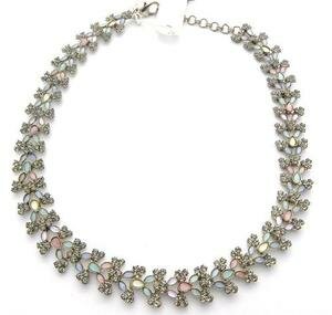 Sorrelli Soft Rainbow Swarovski Crystals Necklace