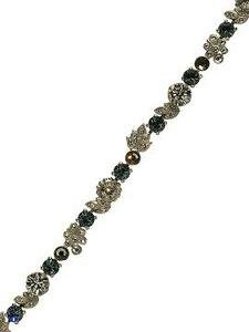 SORRELLI PEWTER SWAROVSKI CRYSTAL BRACELET