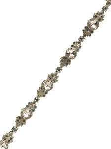 SORRELLI PEWTER SWAROVSKI CRYSTAL BRACELET