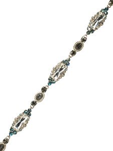 SORRELLI PEWTER SWAROVSKI CRYSTAL BRACELET